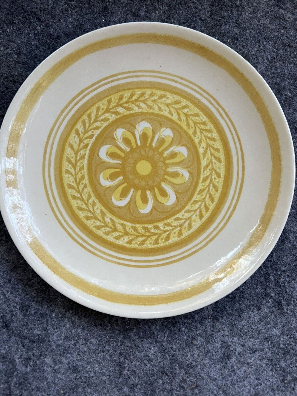 Vintage Royal China Cavalier CASABLANCA Bread Plate 6.5 " Yellow  Ironstone
